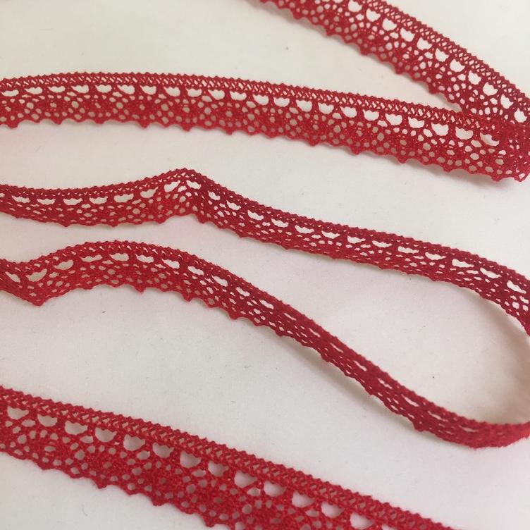 Spitzenband 13mm rot