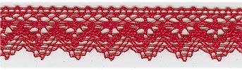 Spitzenband 25mm rot