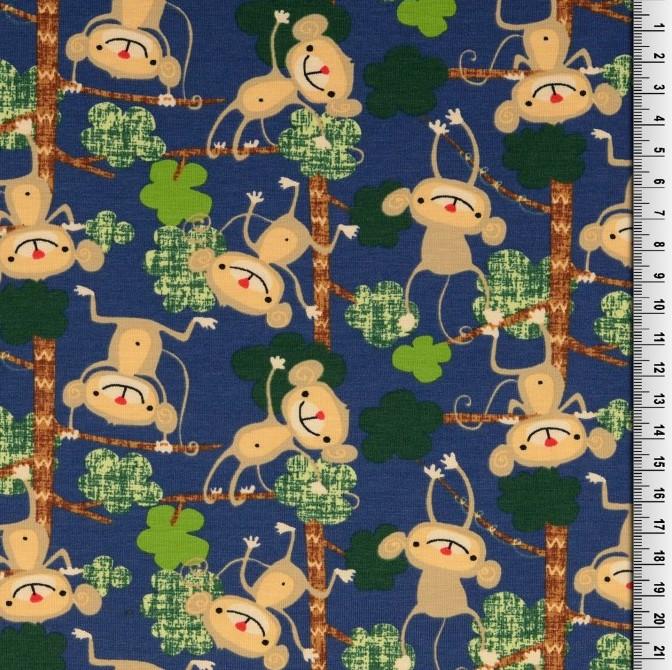 Affenzirkus blau Jersey