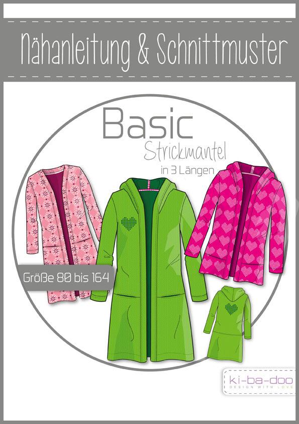 Basic Strickmantel für Mädchen