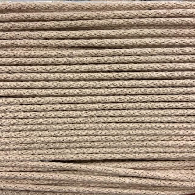 Baumwoll-Kordel 4mm beige
