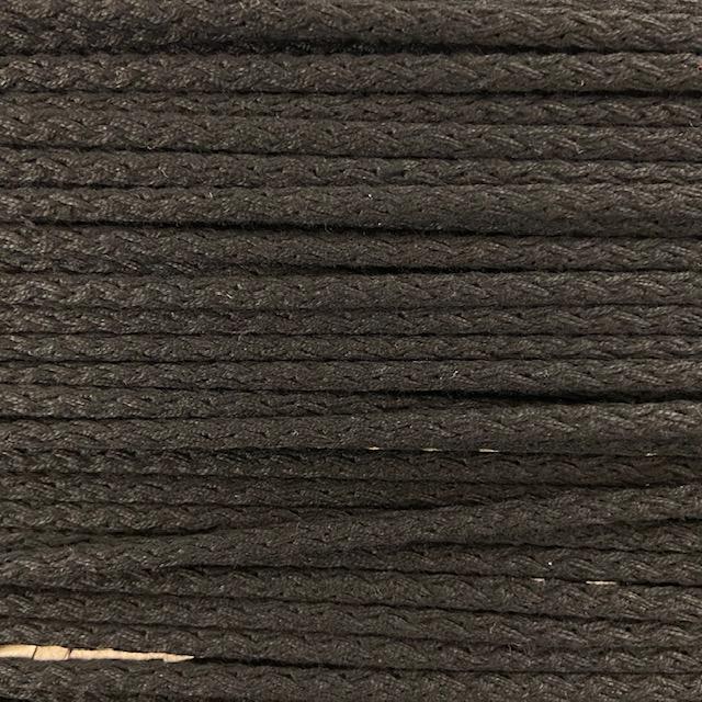 Baumwoll-Kordel 4mm schwarz