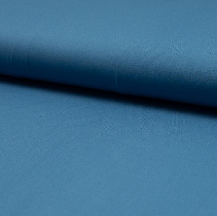 Baumwoll Popeline uni blau