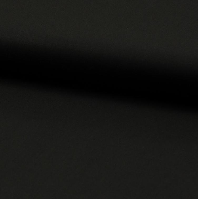Baumwoll Popeline uni schwarz