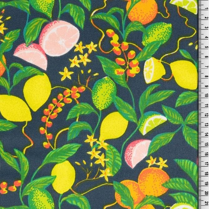 Baumwoll Twill Früchte