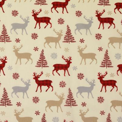 Baumwolle Hirsche auf natur