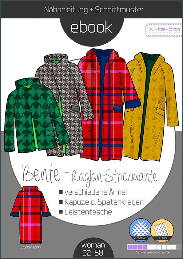 Bente Raglan-Strickmantel