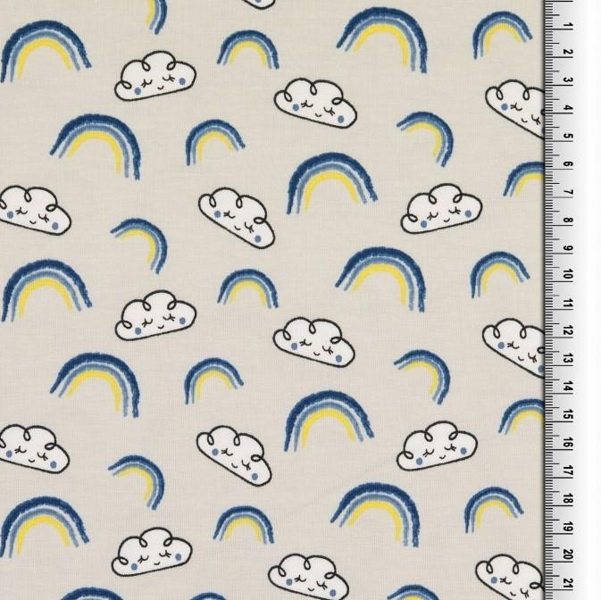 Bio Jersey Rainbow blau