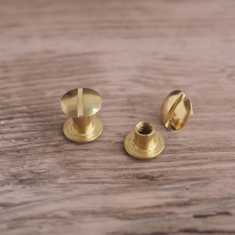 Buchschrauben 5mm gold