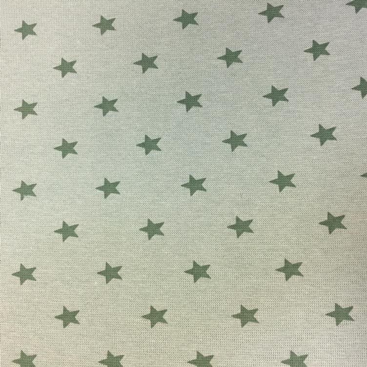 Bündchen fein mit Sternen grün