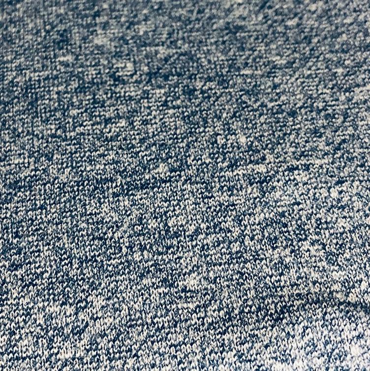 Bündchen feinstrick hellblau mélange