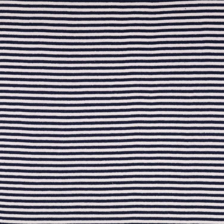 Bündchen Feinstrick Streifen schwarz weiss