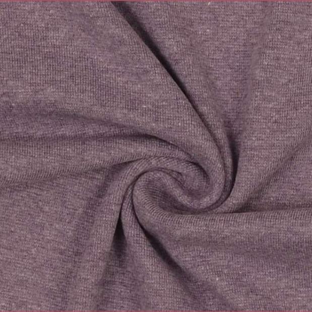 Bündchen feinstrick violett meliert