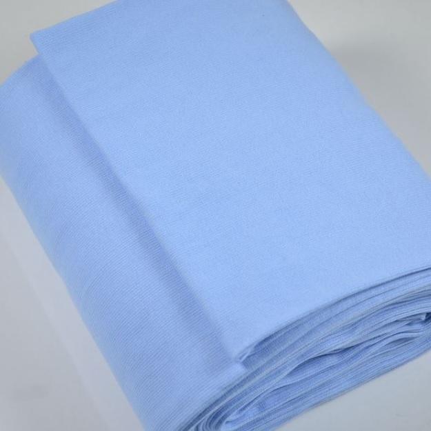 Bündchen Grobstrick hellblau