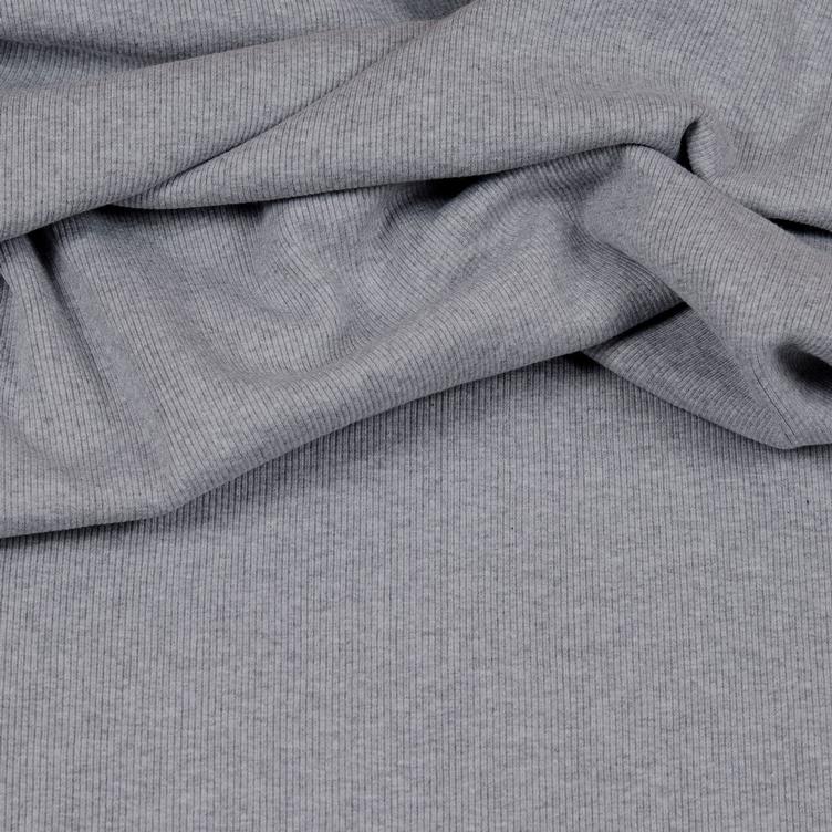 Bündchen Grobstrick hellgrau