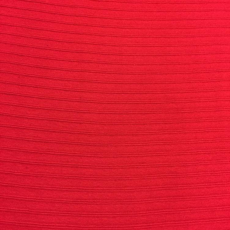 Bündchen quer gerippt rot