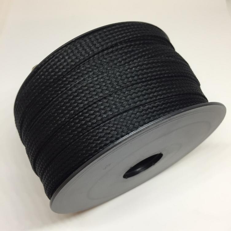 BW Flachkordel 10 mm schwarz