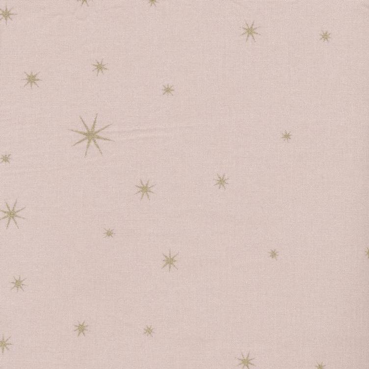 Coated Fabric X-Mas Star gold rose