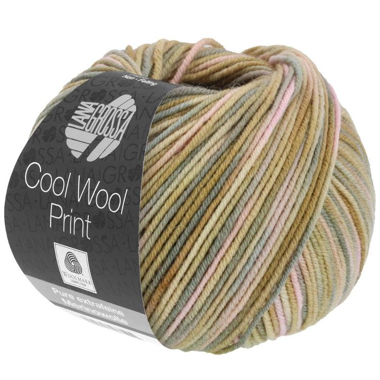 Cool Wool Print 827 beige,camel,altrosa,grau