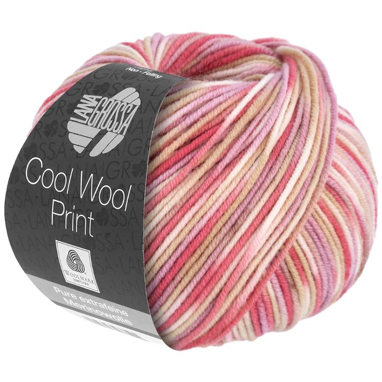 Cool Wool Print 831 Ecru/Beige/Altrosa/Lachs/Flieder