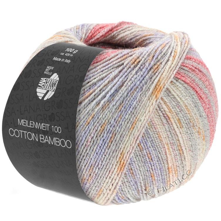 Cotton Bamboo Cecilia 3222 himbeer/rohweiss/hellgrau