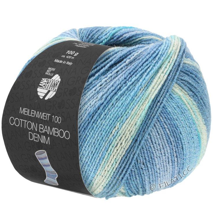 Cotton Bamboo Denim 3318 blau/hellblau/blautöne