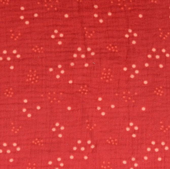 Double Gauze, Nuschistoff Pünktli rot