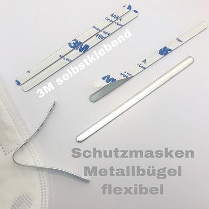 Draht für Schutzmasken selbstklebend 8.5cm
