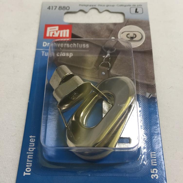 Drehverschluss silber 35x20mm