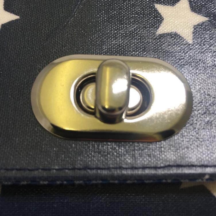 Drehverschluss silber 35x20mm - 0