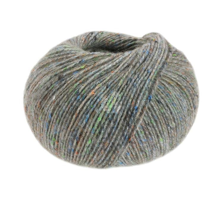 Ecopuno Tweed 301 Blaugün meliert