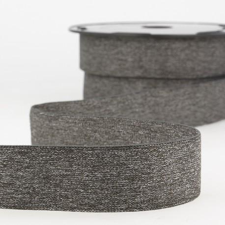 Elastband grauschwarz 30mm