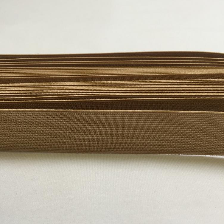 Elastisches Bundband 25mm hellbraun/beige
