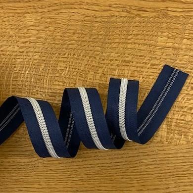 Endlosreissverschluss 5mm marine/silber