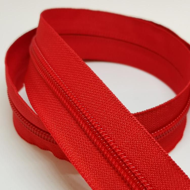 Endlosreissverschluss 5mm rot