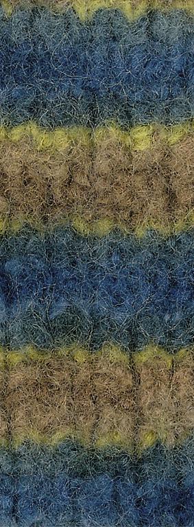 Feltro print 386 senf, saharabraun, petrol