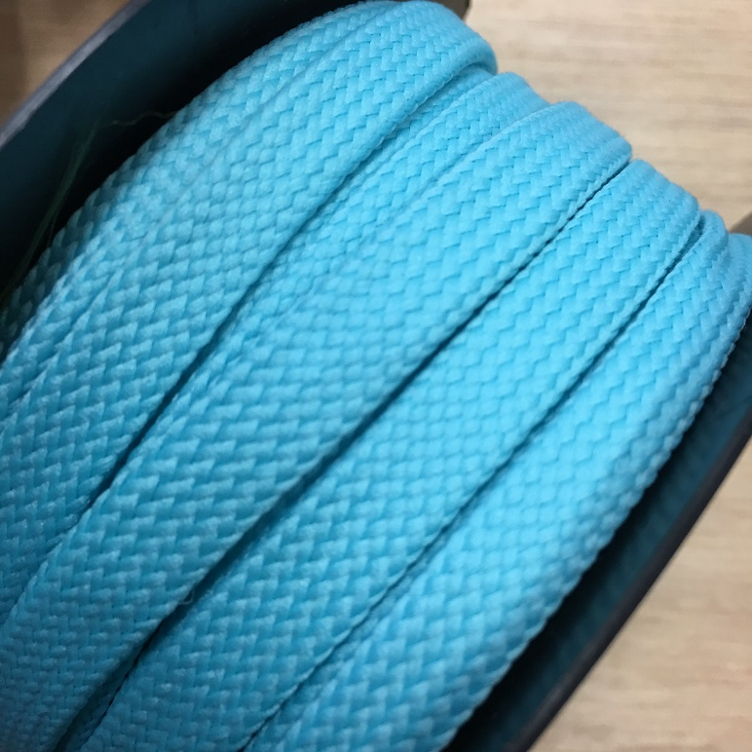 Flachkordel 10 mm aqua