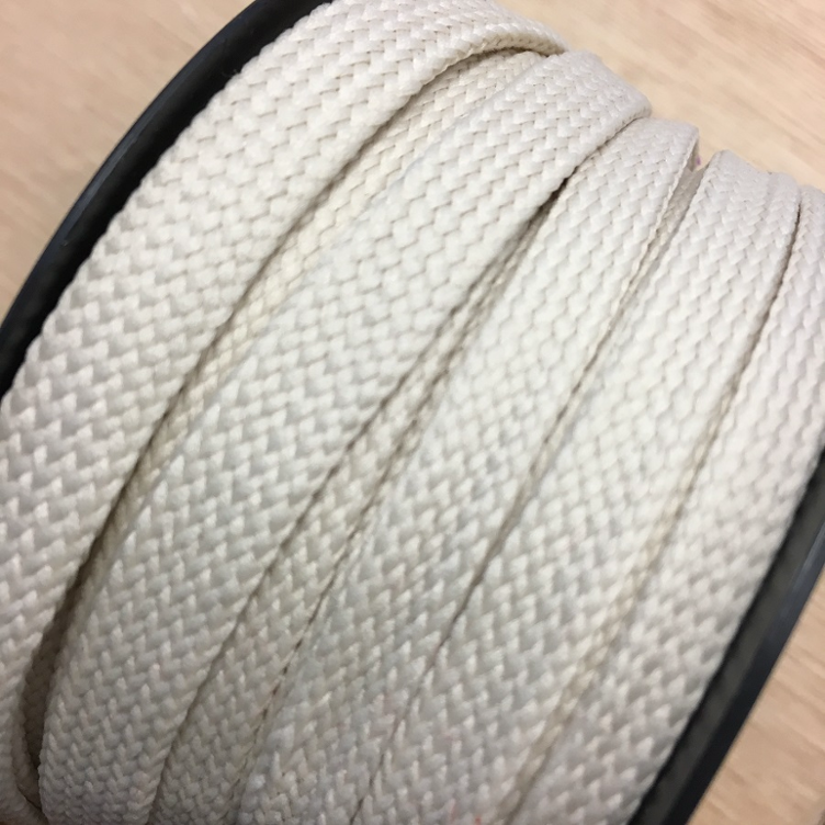 Flachkordel 10 mm ecru