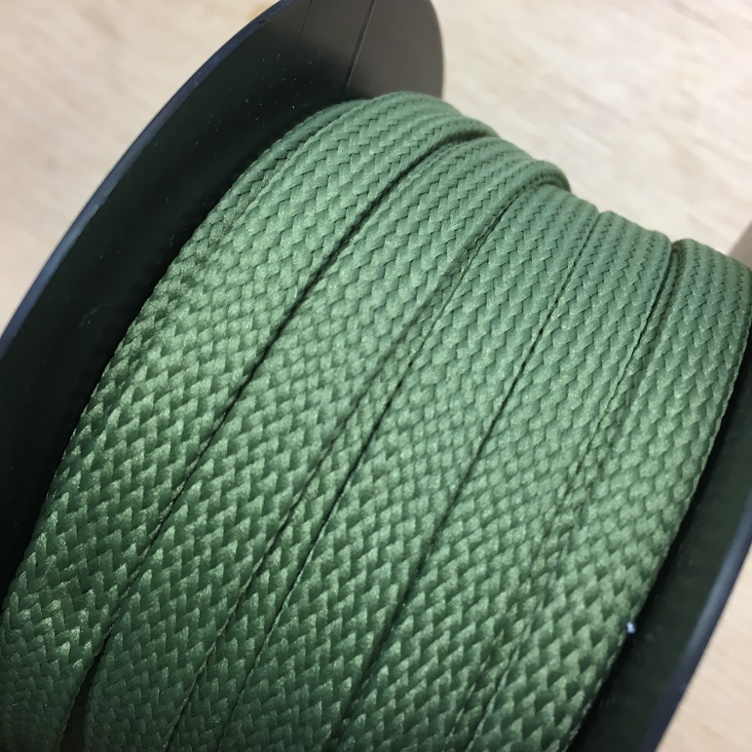 Flachkordel 10 mm khaki