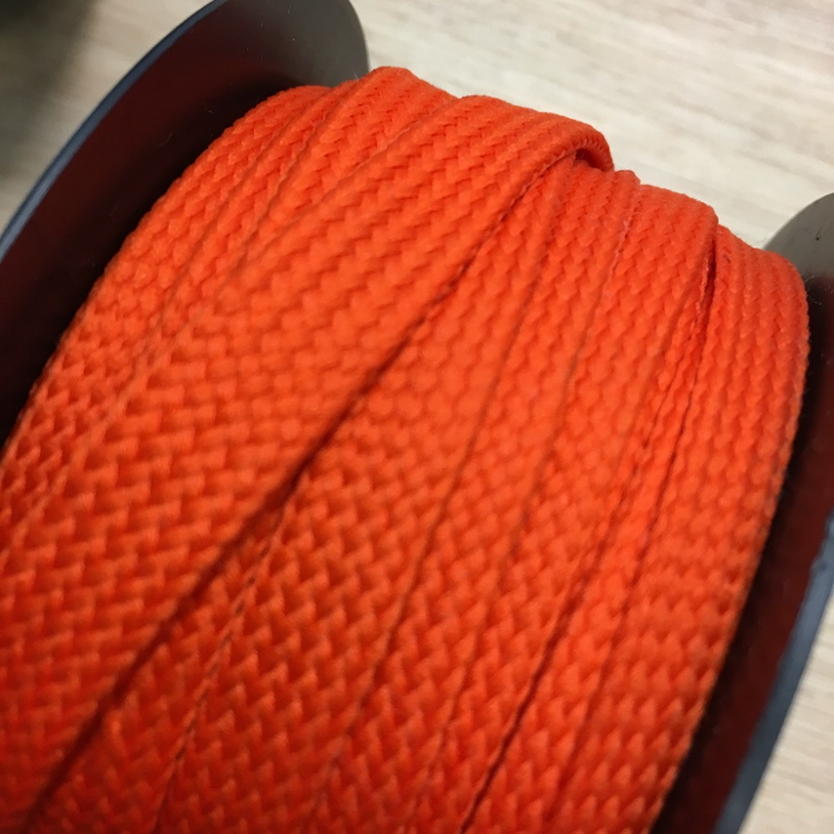 Flachkordel 10 mm orange