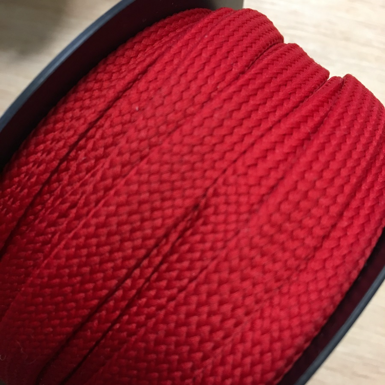 Flachkordel 10 mm rot