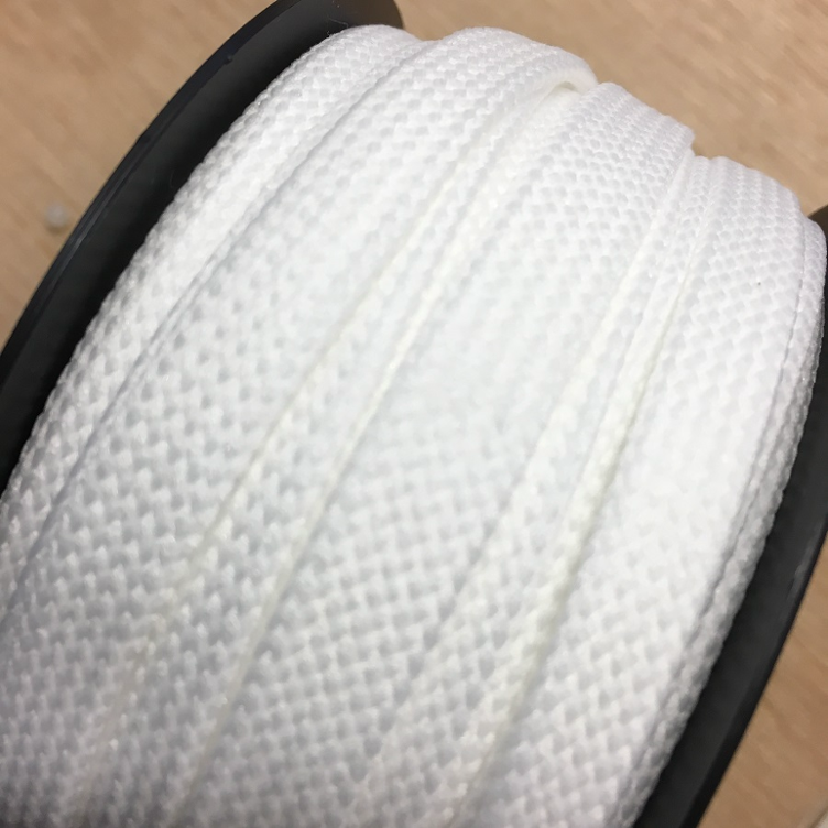 Flachkordel 10 mm weiss