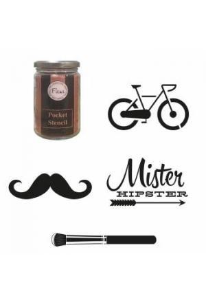 Fleur Pocket Stencil Hipster Mix