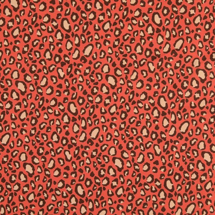 French Terry Ätzdruck Leo rot