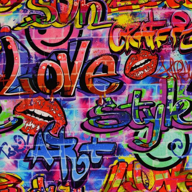 French Terry Graffiti Love