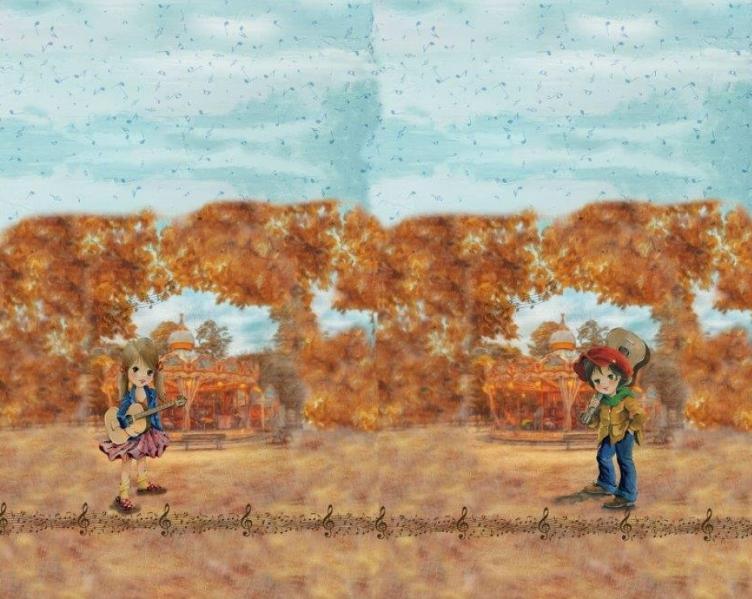 French Terry Panel Cowboy & Cowgirl