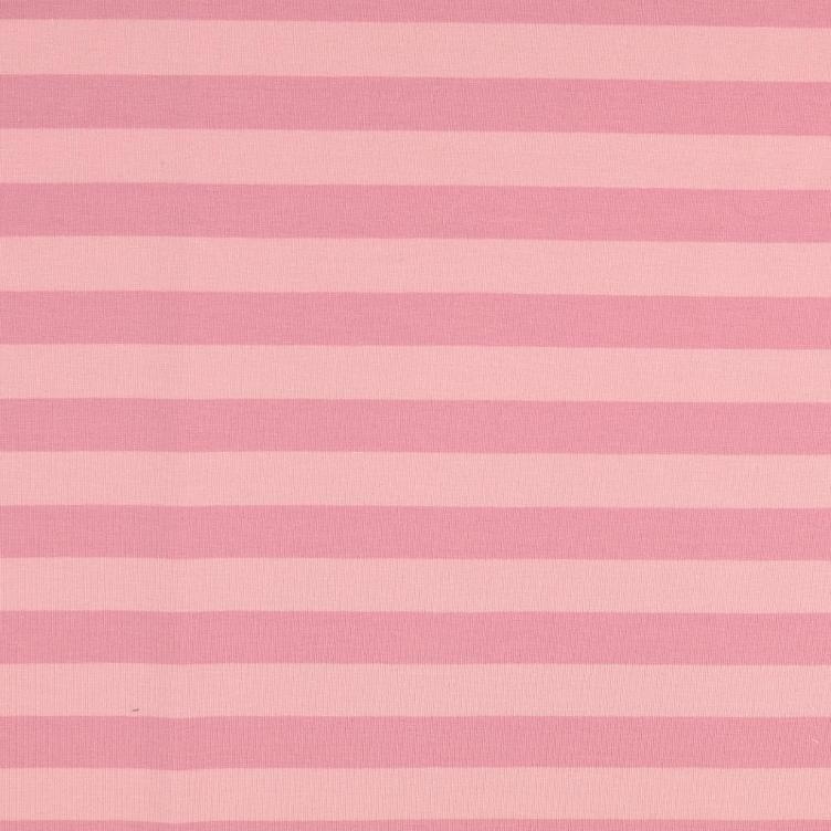 French Terry streifen rosa/hellrosa