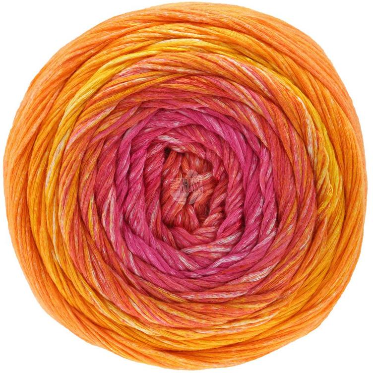 Gomitolo Sole 917 dottergelb, lachs, himbeere, pink