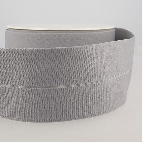 Gummiband gefaltet grau 60mm