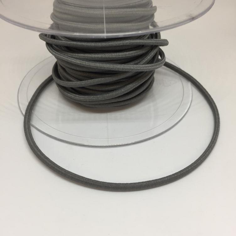 Gummikordel 3mm grau